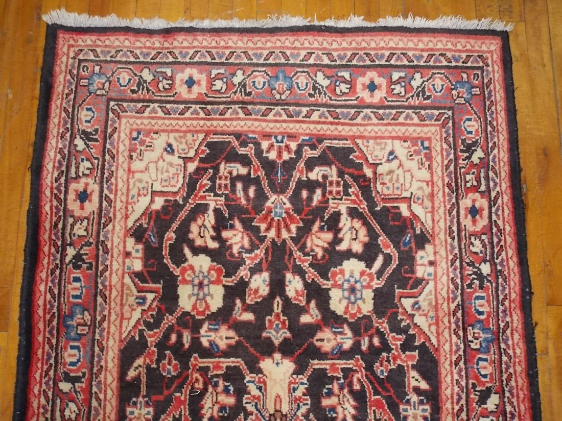 Handmade Mahal Persian Rug 3 X 10 - 4