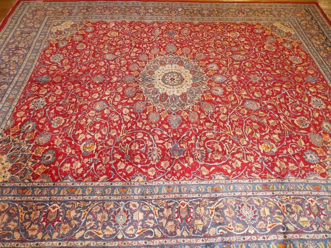 Handmade Meshed Persian Semi Antique Rug 10 X12 - 3