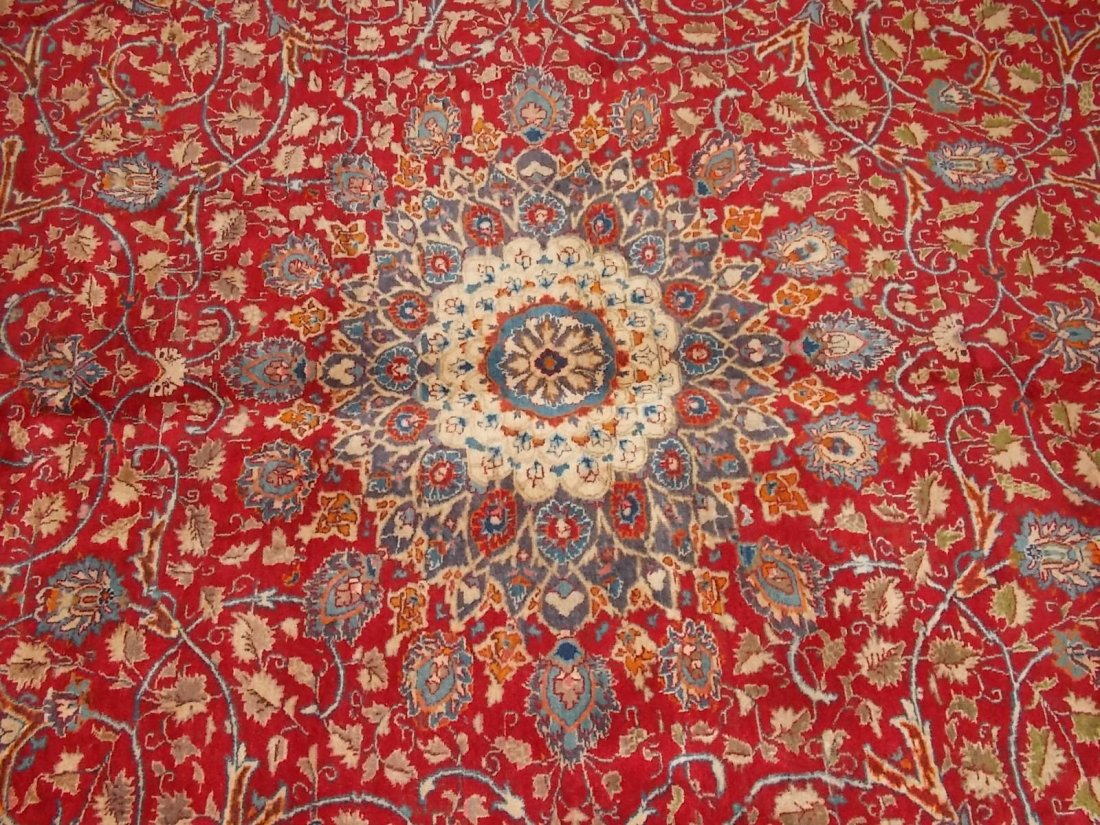 Handmade Meshed Persian Semi Antique Rug 10 X12 - 4