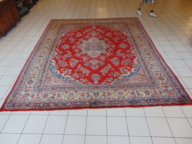 Vintage Estate Semi-Antique Handmade Middle Eastern Hamadan Rug (1 of 6)