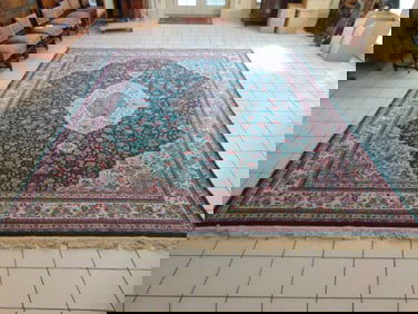 Vintage Estate Decorative Handmade Chinese Rug