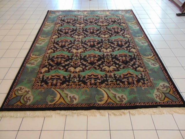 Vintage Estate Decorative Handmade Modern Indo Rug (1 of 7)