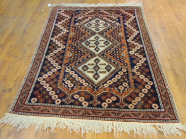 Vintage Estate Decorative Handmade Middle Eastern Rug