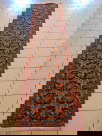 Vintage Estate Decorative Handmade Jozan Runner Rug