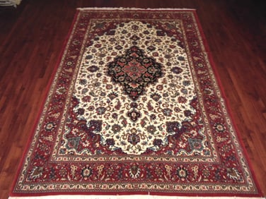 Vintage Estate Semi-Antique Handmade Middle Eastern Rug