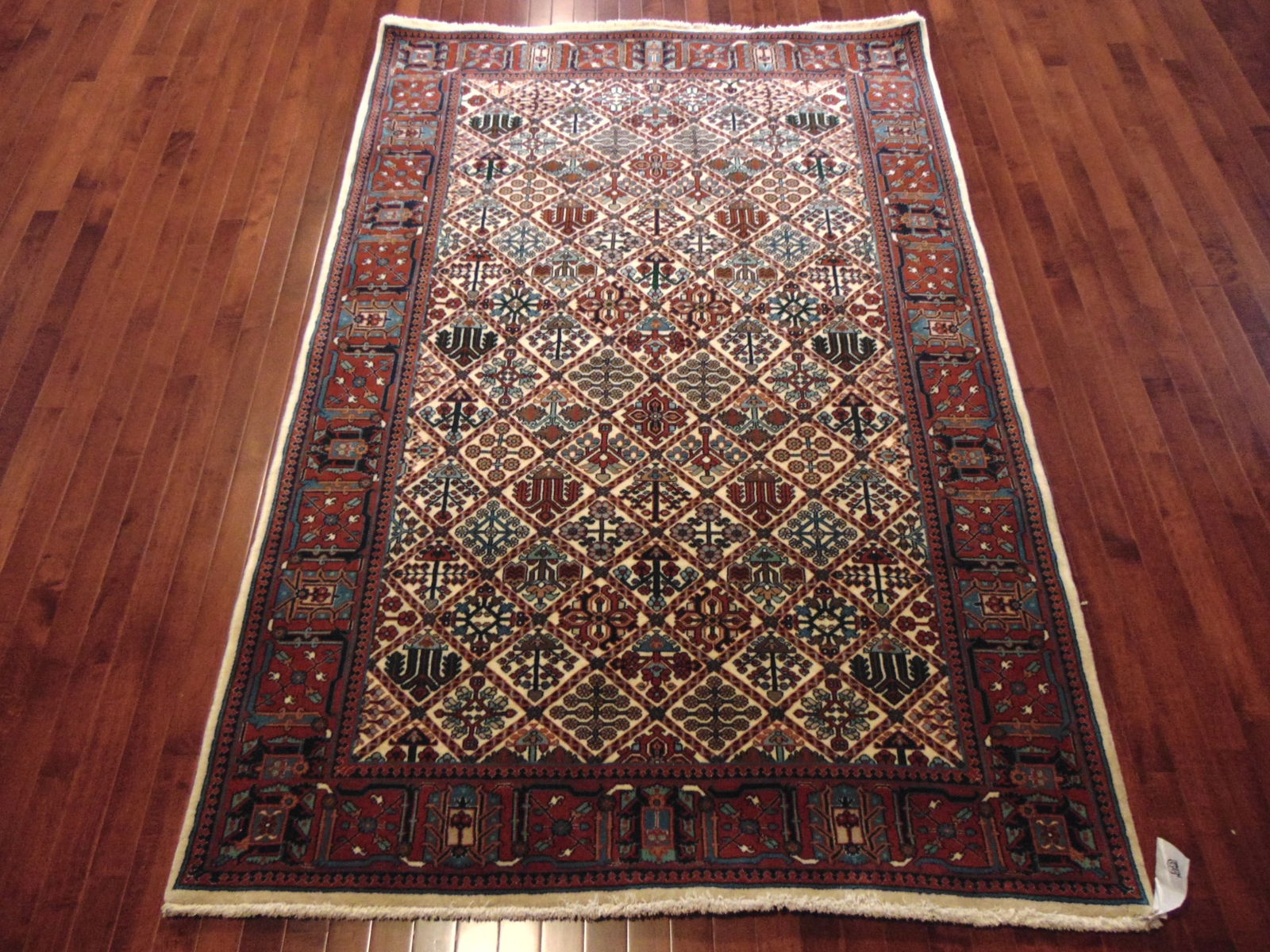 Vintage Estate Semi-Antique Handmade Middle Eastern Herati Rug (1 of 7)