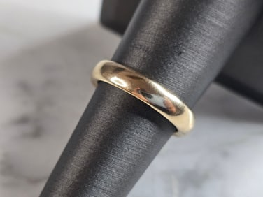 Vintage Estate 14k Yellow Gold HW Wedding Band Ring