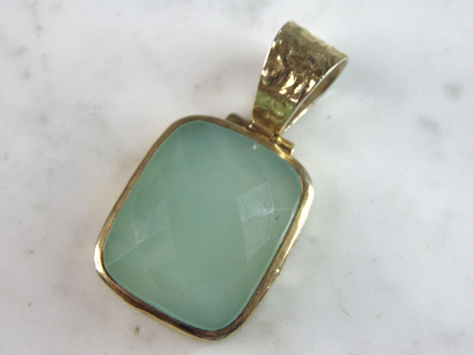 Womens Vintage Estate Sterling Silver Modernist Pendant (1 of 3)