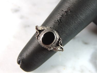 Womens Vintage Estate Sterling Silver Modernist Ring