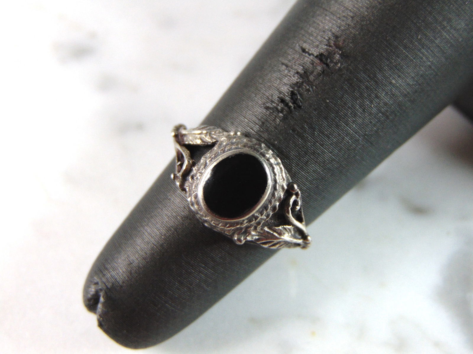 Womens Vintage Estate Sterling Silver Modernist Ring (1 of 5)