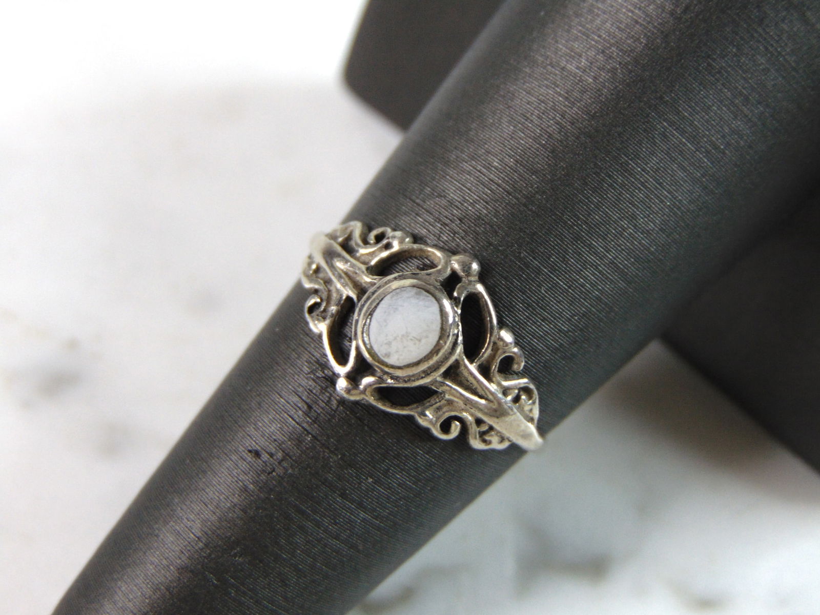 Womens Sterling Silver Modernist Ring (1 of 4)