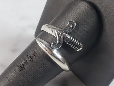 Mens Sterling Silver Arthurs Sword Ring