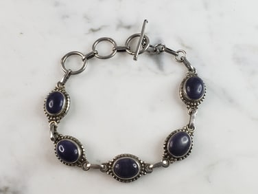 Womens Vintage Estate Sterling Silver Modernist Bracelet