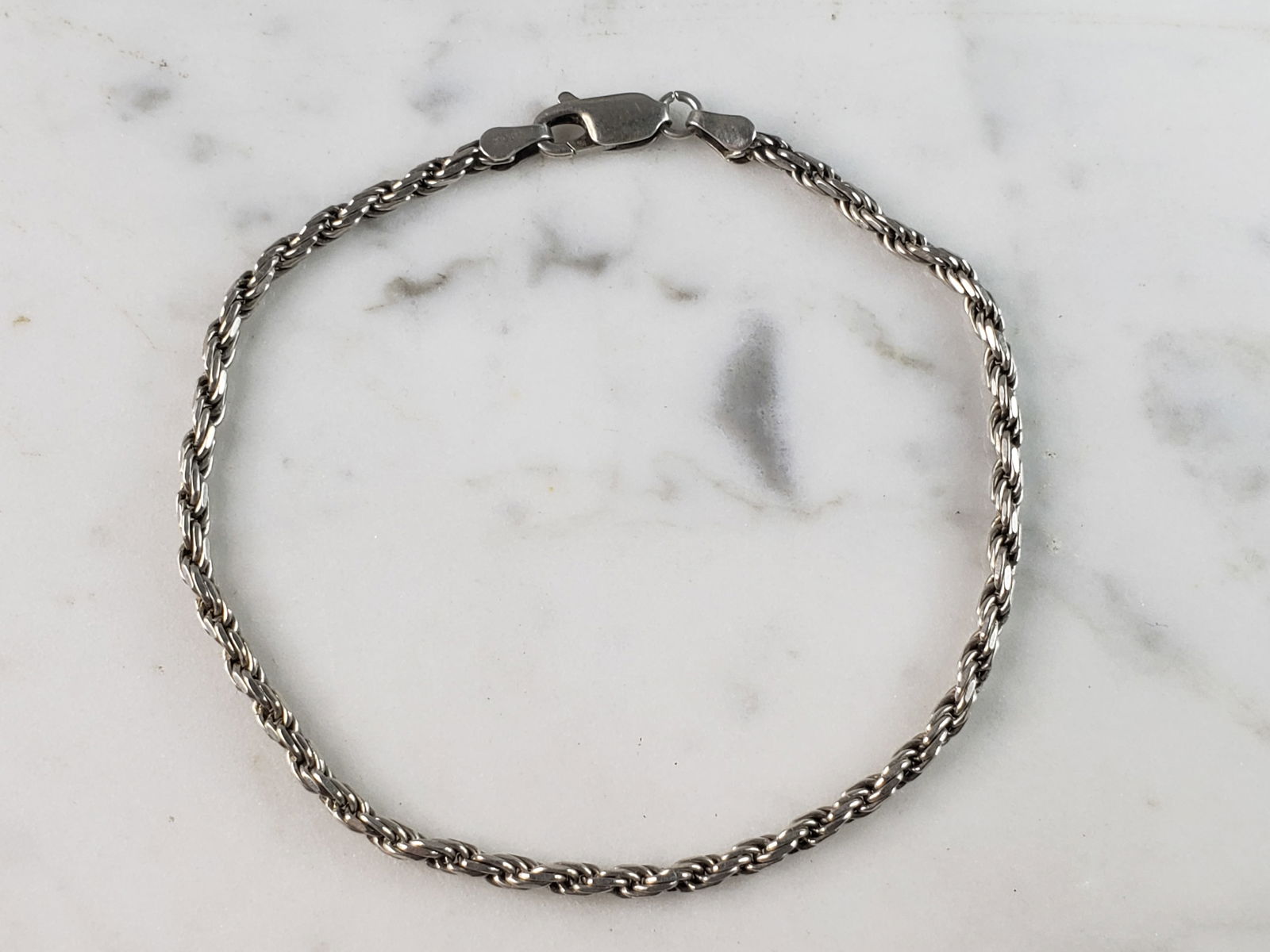 Womens Vintage Estate Sterling Silver Modernist Bracelet (1 of 5)