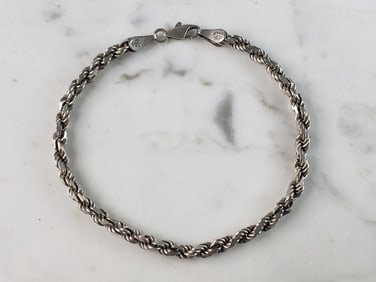 Womens Vintage Estate Sterling Silver Modernist Bracelet