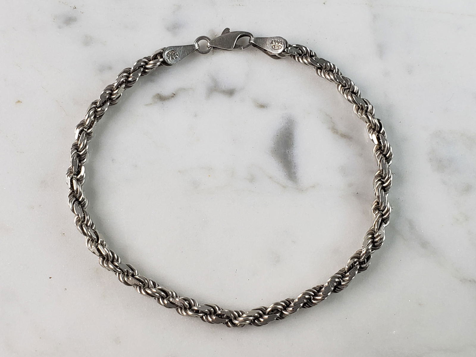 Womens Vintage Estate Sterling Silver Modernist Bracelet (1 of 3)