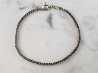 Womens Vintage Estate Sterling Silver Modernist Bracelet