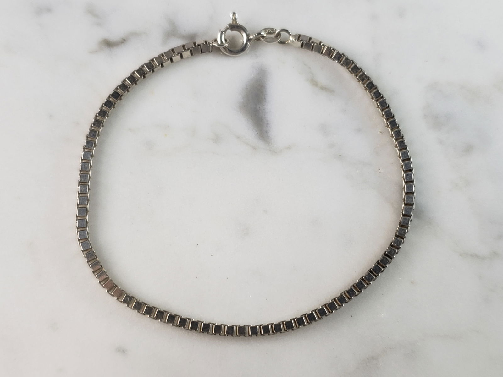 Womens Vintage Estate Sterling Silver Modernist Bracelet (1 of 3)