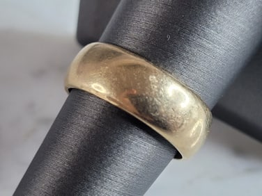 Vintage Estate 14K Yellow Gold Wedding Band Ring