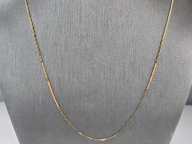 Womens Vintage Estate 14K Yellow Gold Necklace