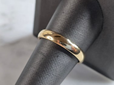 Mens Vintage Estate 14K Yellow Gold Goldman Band Wedding Ring