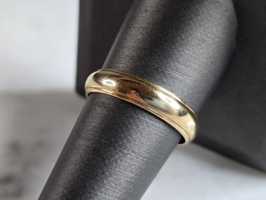 Mens Vintage Estate 14K Yellow Gold Band Wedding Ring