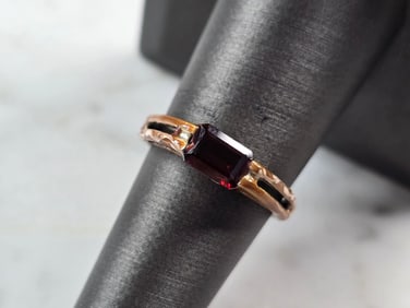 Womens Vintage Estate Sterling Silver Modernist Enamel Ring