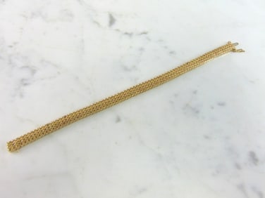 Womens Vintage Estate 14K Gold Chain Bracelet
