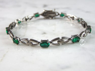 Womens Vintage Estate Sterling Silver Modernist Bracelet