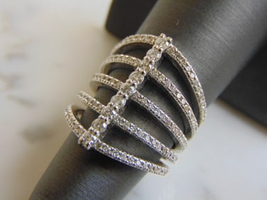 Women's 14K White Gold Diamond Ring