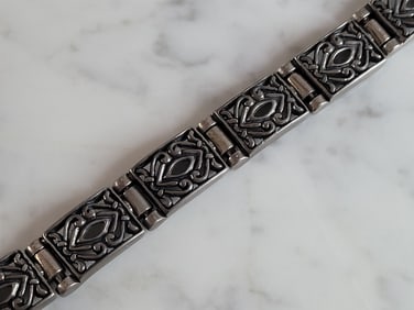 Womens Vintage Estate .925 Sterling Silver Bracelet