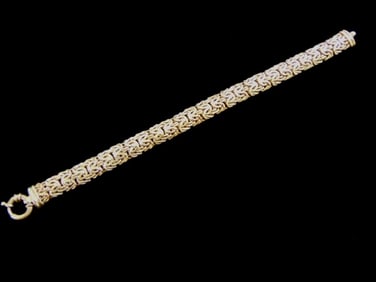 Womens Elegant Vintage Estate 14K Yellow Gold Bracelet