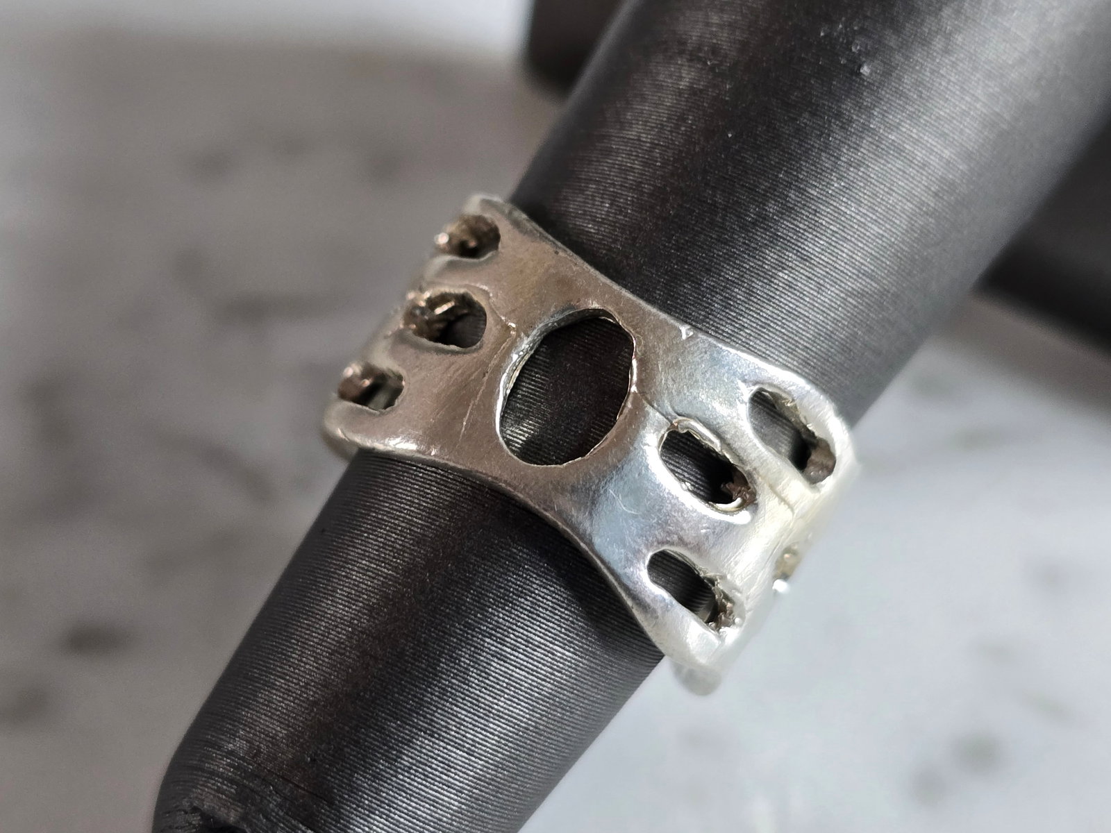 Womens Vintage Estate Sterling Silver Modernist Butterfly Ring (1 of 5)