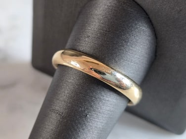 Mens Vintage Estate 14K Yellow Gold Wedding Band Ring