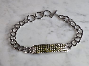 Womens Vintage Estate Sterling Silver Modernist Bracelet
