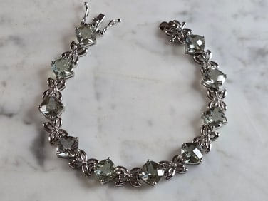 Womens Vintage Estate Sterling Silver Bracelet