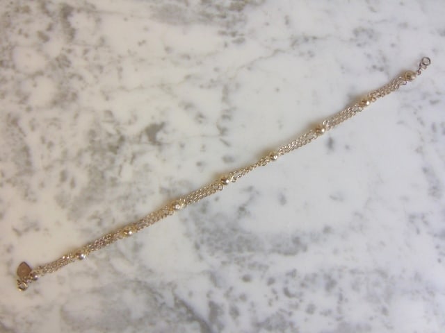 Womens Vintage Estate Sterling Silver Bracelet (1 of 3)