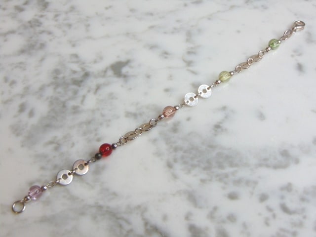 Womens Vintage Estate Sterling Silver Bracelet (1 of 3)