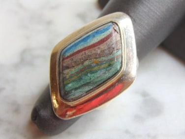 Women's Vintage Estate Sterling Silver Modernest Ring