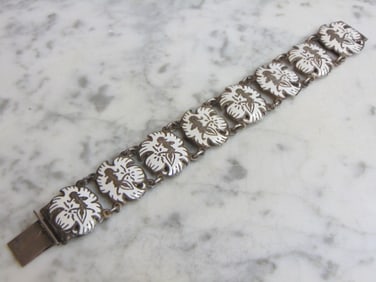 Womens Vintage Estate Sterling Silver Bracelet