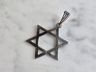 Sterling Silver Jewish Judaica Star of David Pendant
