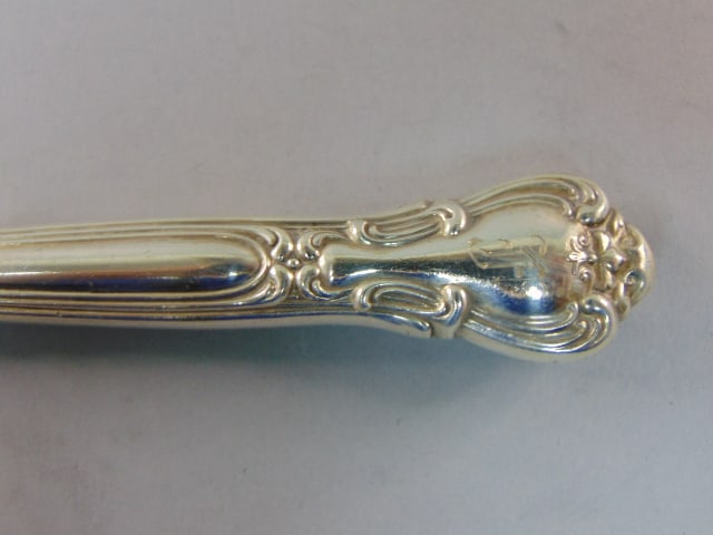 Gorham Sterling Silver Chantilly Monogram Flatware 78Pc - 7