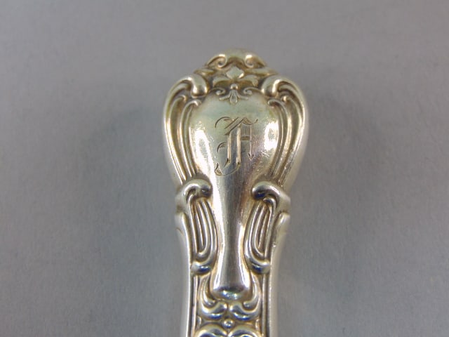 Gorham Sterling Silver Chantilly Monogram Flatware 78Pc - 8