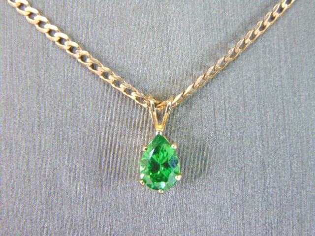 Womens Vintage Estate 14K Yellow Gold Pendant & Necklace (1 of 3)