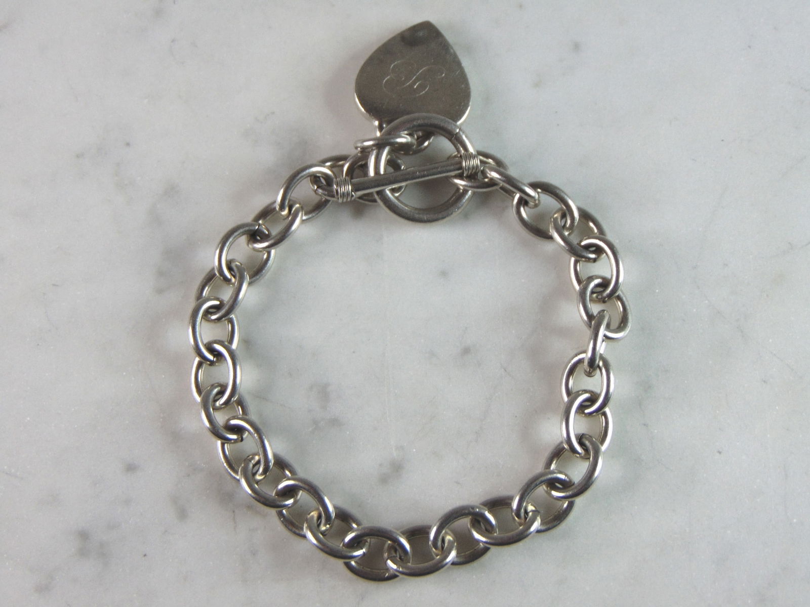 Womens Vintage Estate Sterling Silver Charm Bracelet (1 of 4)