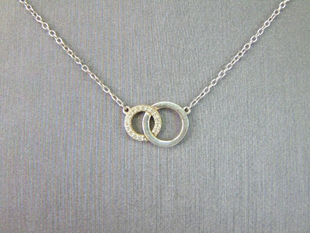 Womens Vintage Sterling Silver Modernist Necklace (1 of 2)
