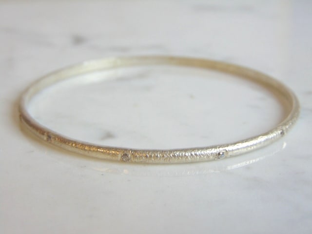 Womens Vintage Estate Sterling Silver Cz Bracelet (1 of 2)