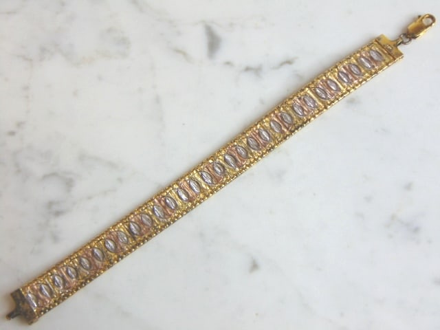 Womens Vintage Estate Sterling Silver Bracelet (1 of 3)