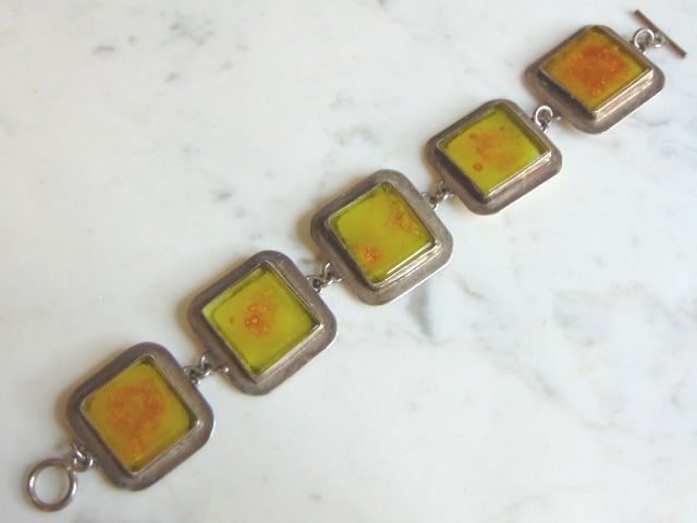 Womens Vintage Estate Sterling Silver Bracelet (1 of 3)