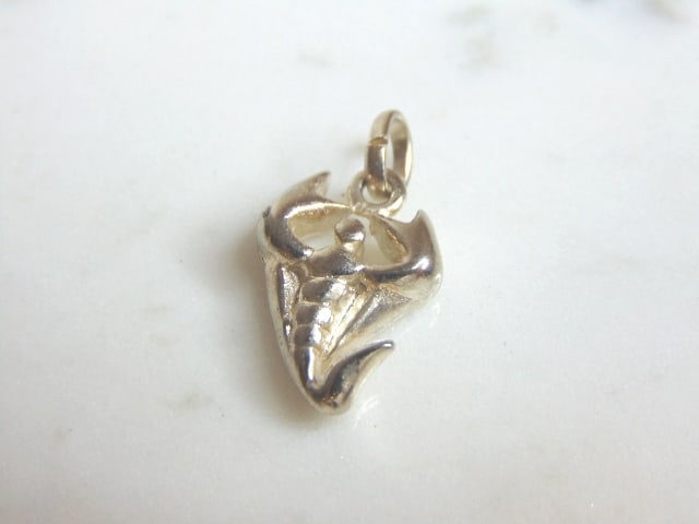 Womens Vintage Estate Sterling Silver Scorpion Pendant (1 of 2)